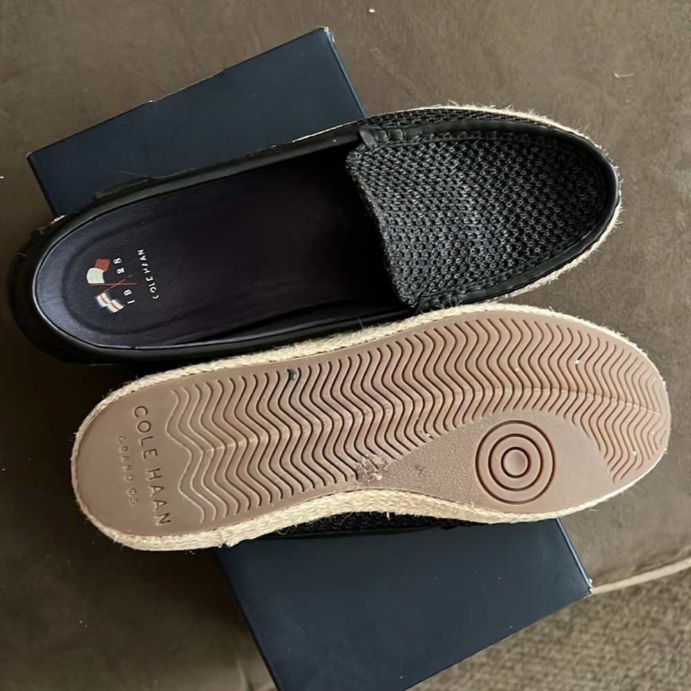 Cole Haan Nantucket Espadrille black size 8.